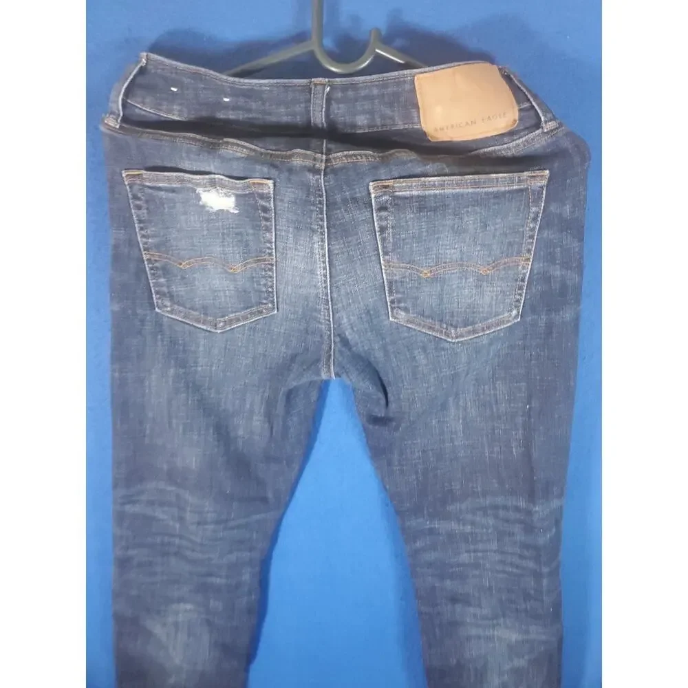 American Eagle Ne(x)t Level Flex Skinny Distressed Women's Denim Jeans Size 28 - Picture 16 of 16